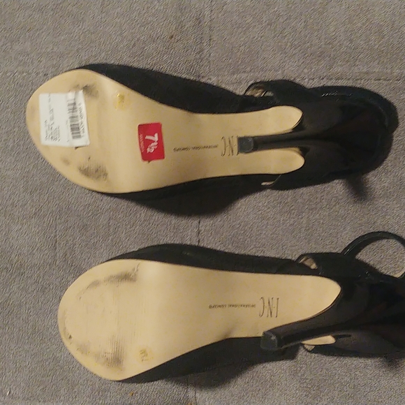 Black Leather 6" INC platform Sexy 👠 - Picture 6 of 8